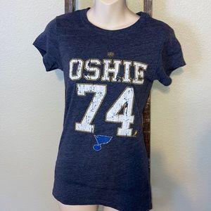 Vintage TJ Oshie St Louis Blues NHL tshirt